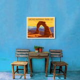 Arches National Park: Delicate Arch Sunset (Horizontal) - Canvas, Canvas / 18x24