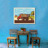 Vintage Apple Truck - Canvas, Canvas / 24x32