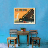 Yellowstone National Park: Old Faithful Inn - Canvas, Canvas / 24x32
