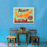 100th Anniversary Of Route 66 (Map) - Canvas, Canvas / 24x32