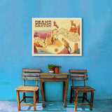 Grand Canyon National Park: Illustrated Map - Canvas, Canvas / 24x32