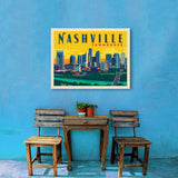 Nashville Sunset Skyline (Horizontal) - Canvas, Canvas / 24x32