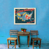 2024 Cicada Invasion Map - Canvas, Canvas / 24x32