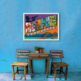 Memphis, TN: Picture Letters - Canvas, Canvas / 24x32