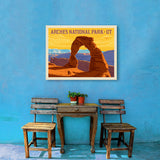 Arches National Park: Delicate Arch Sunset (Horizontal) - Canvas, Canvas / 24x32