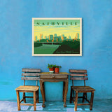 Nashville Skyline: Horizontal - Canvas, Canvas / 24x32