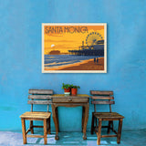 Santa Monica Pier: Sunset - Canvas, Canvas / 24x32