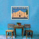 San Antonio, TX: The Alamo (Horizontal) - Canvas, Canvas / 24x32