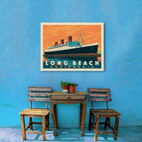 Long Beach, CA: Queen Mary - Canvas, Canvas / 24x32