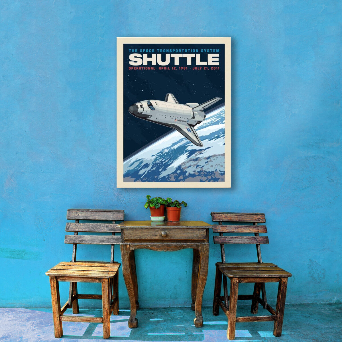 NASA 1981: Space Shuttle — Space Travel Poster | Canvas Wall Art