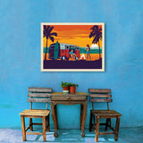 West Coast Surf Van - Canvas, Canvas / 24x32