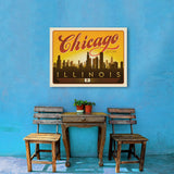 Chicago: Horizontal Skyline - Canvas, Canvas / 24x32