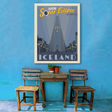 ...2026 Total Solar Eclipse: Reykjavik, Iceland - Canvas, Canvas / 30x40