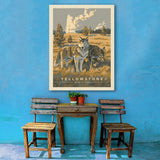 Yellowstone National Park: Wandering Wolves - Canvas, Canvas / 30x40