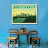 Nashville Skyline: Horizontal - Canvas, Canvas / 30x40