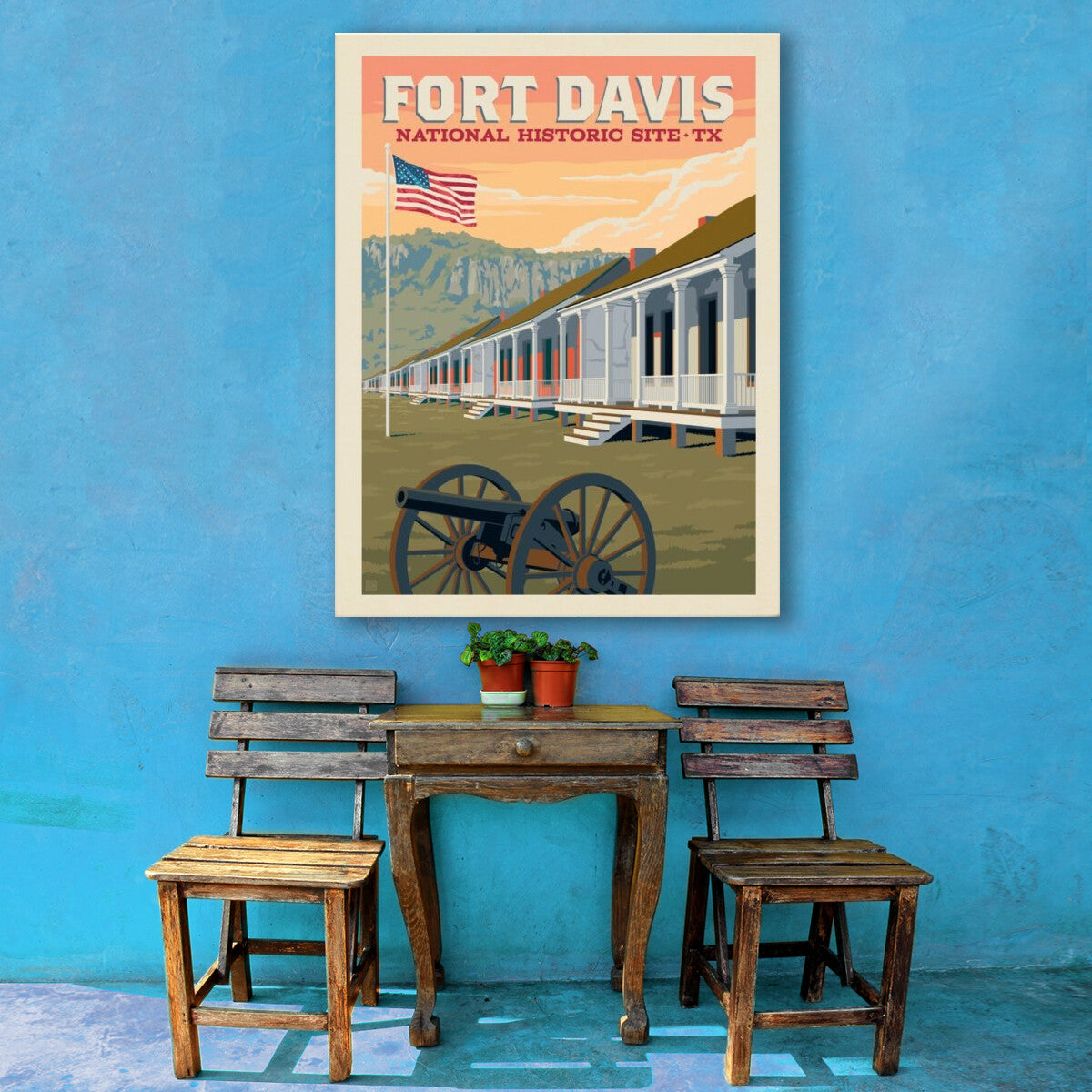 fort-davis-national-historic-site-tx-barracks - Canvas / 30x40 / Env