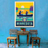 Minnesota State Pride (Old Flag) - Canvas, Canvas / 30x40