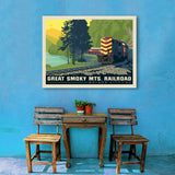 Great Smoky Mountain Railroad: Diesel Train - Canvas, Canvas / 30x40