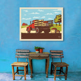 Vintage Apple Truck - Canvas, Canvas / 30x40