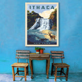 Ithaca, New York - Canvas, Canvas / 30x40