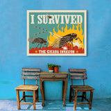Cicada Invasion: I Survived (Horizontal) - Canvas, Canvas / 30x40