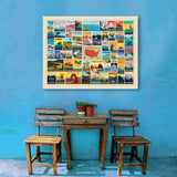 50-State Collage (Horizontal) - Canvas, Canvas / 30x40