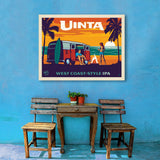West Coast Surf Van (Pub Poster) - Canvas, Canvas / 30x40