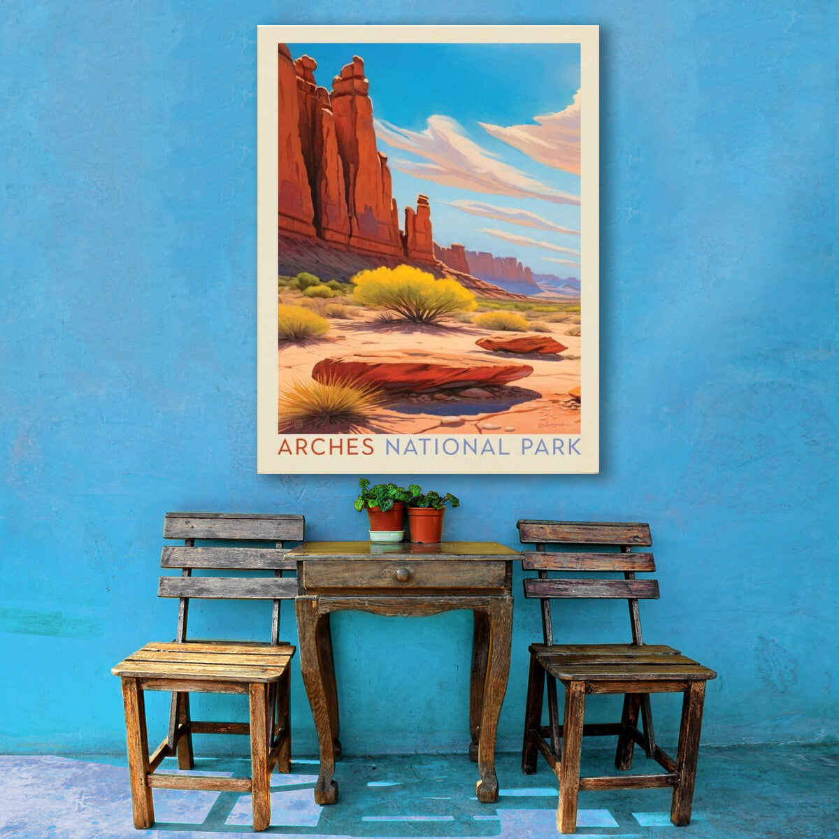 Arches National Park: Park Avenue Trailhead | Canvas Wall Art