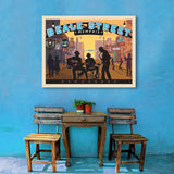 Memphis, TN: Beale Street Sunset - Canvas, Canvas / 30x40