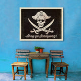 Pirate Flag - Canvas, Canvas / 30x40