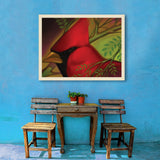 Pastel Painting: Redhead (Cardinal) - Canvas, Canvas / 30x40