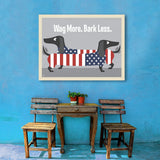 Wag More. Bark Less. - Canvas, Canvas / 30x40