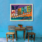 Memphis, TN: Picture Letters - Canvas, Canvas / 30x40