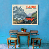 Glacier National Park: Going To The Sun Road (Horizontal) - Canvas, Canvas / 30x40