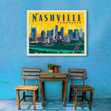 Nashville Sunset Skyline (Horizontal) - Canvas, Canvas / 30x40