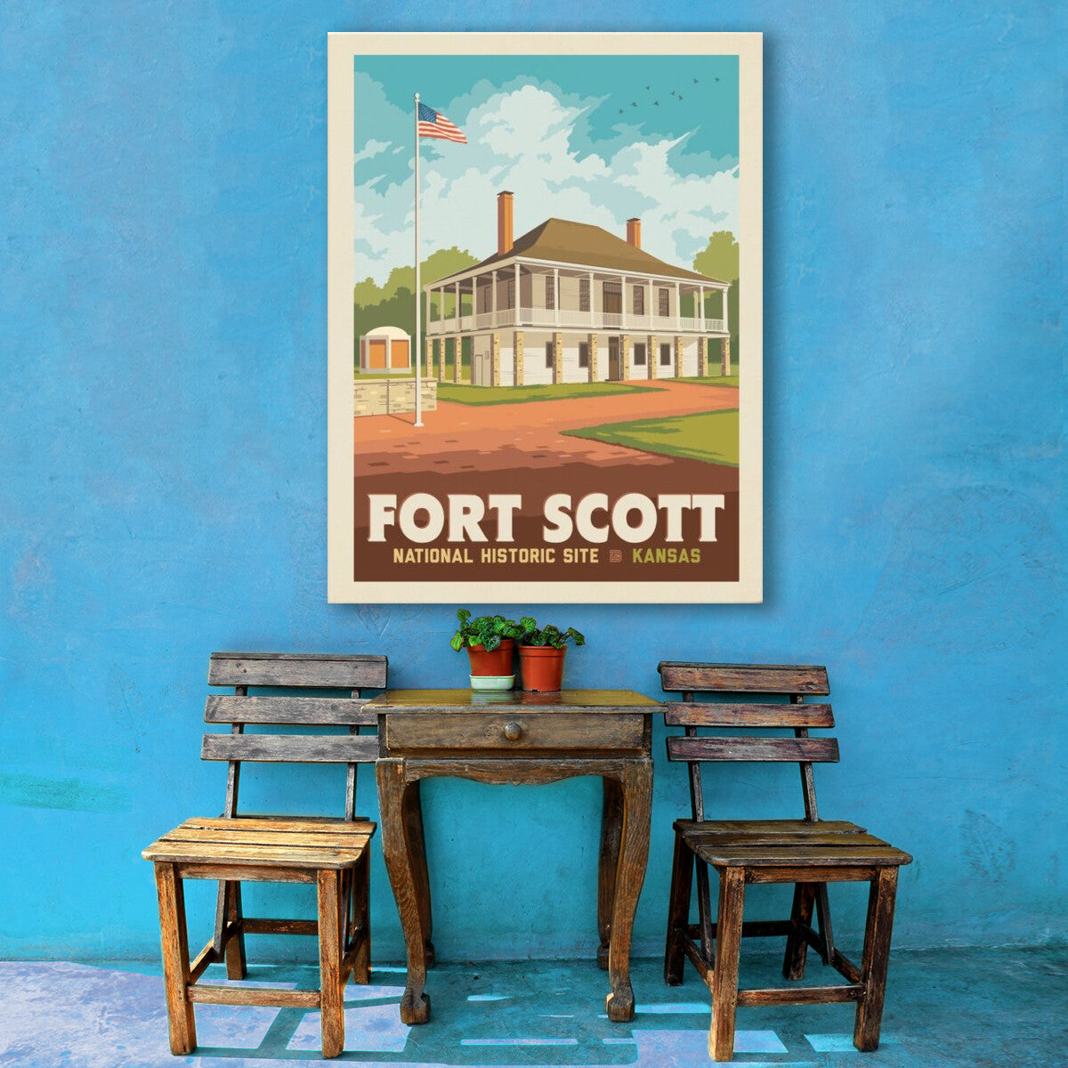 fort-scott-national-historical-site-kansas - Canvas / 30x40 / Env