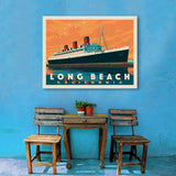 Long Beach, CA: Queen Mary - Canvas, Canvas / 30x40