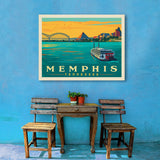 Memphis, TN: River View (Horizontal) - Canvas, Canvas / 30x40
