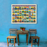 50-State Multi-Image Design - Canvas, Canvas / 30x40