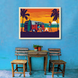 West Coast Surf Van - Canvas, Canvas / 30x40