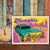 Memphis, TN: City Of Soul (Horizontal) - Canvas, Canvas / 9x12