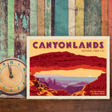 Canyonlands:  Mesa Arch - Canvas, Canvas / 9x12