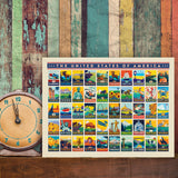 50-State Multi-Image Design - Canvas, Canvas / 9x12