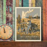 Yellowstone National Park: Wandering Wolves - Canvas, Canvas / 9x12