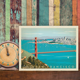 San Francisco: Golden Gate Bridge-Horizontal - Canvas, Canvas / 9x12