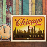 Chicago: Horizontal Skyline - Canvas, Canvas / 9x12