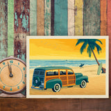 Woody On The Beach - Canvas, Canvas / 9x12