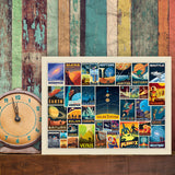 Space Travel Collage (Horizontal) - Canvas, Canvas / 9x12