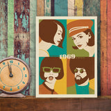 1969: Go with the Flo/Fro - Canvas, Canvas / 9x12