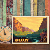 Zion National Park: 100th Anniversary (Horizontal) - Canvas, Canvas / 9x12